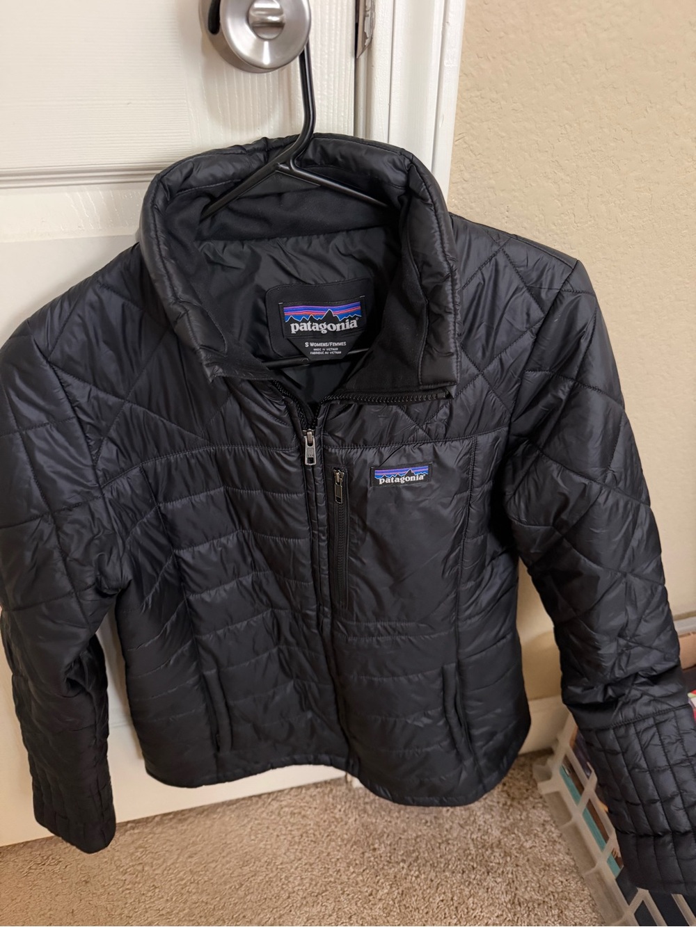 Patagonia Black Quilted Packable Puffer Jacket